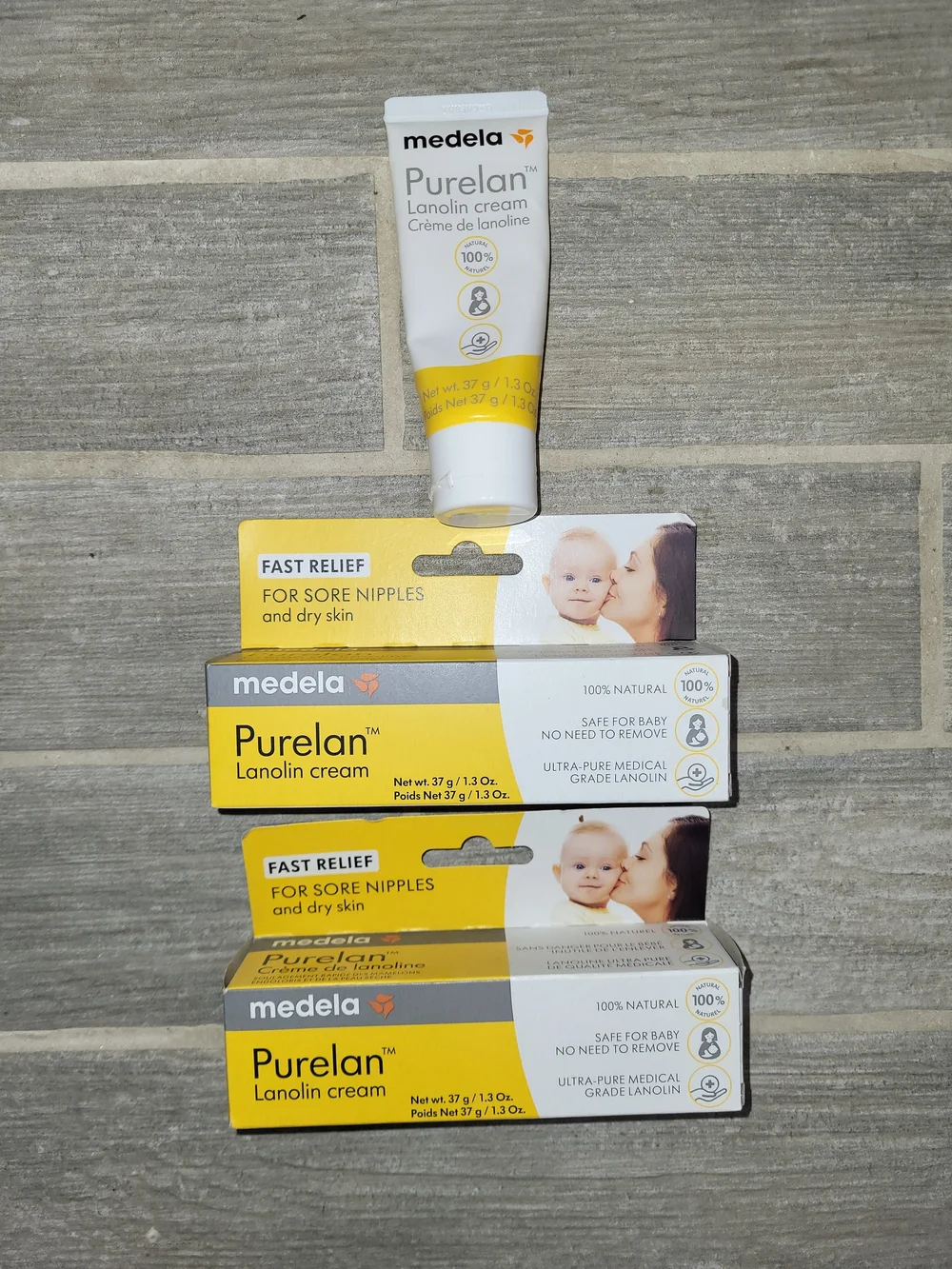 Medela Purelan Lanolin Cream — Yellow - Bundle Of 3